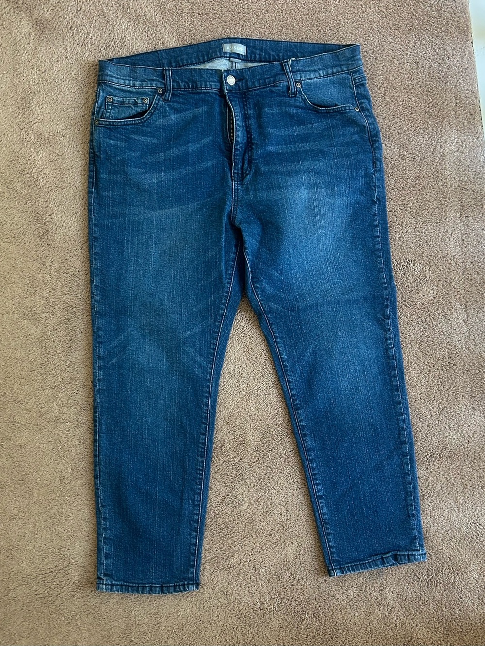 ASH & ERIE Men's Straight Jeans in Blue